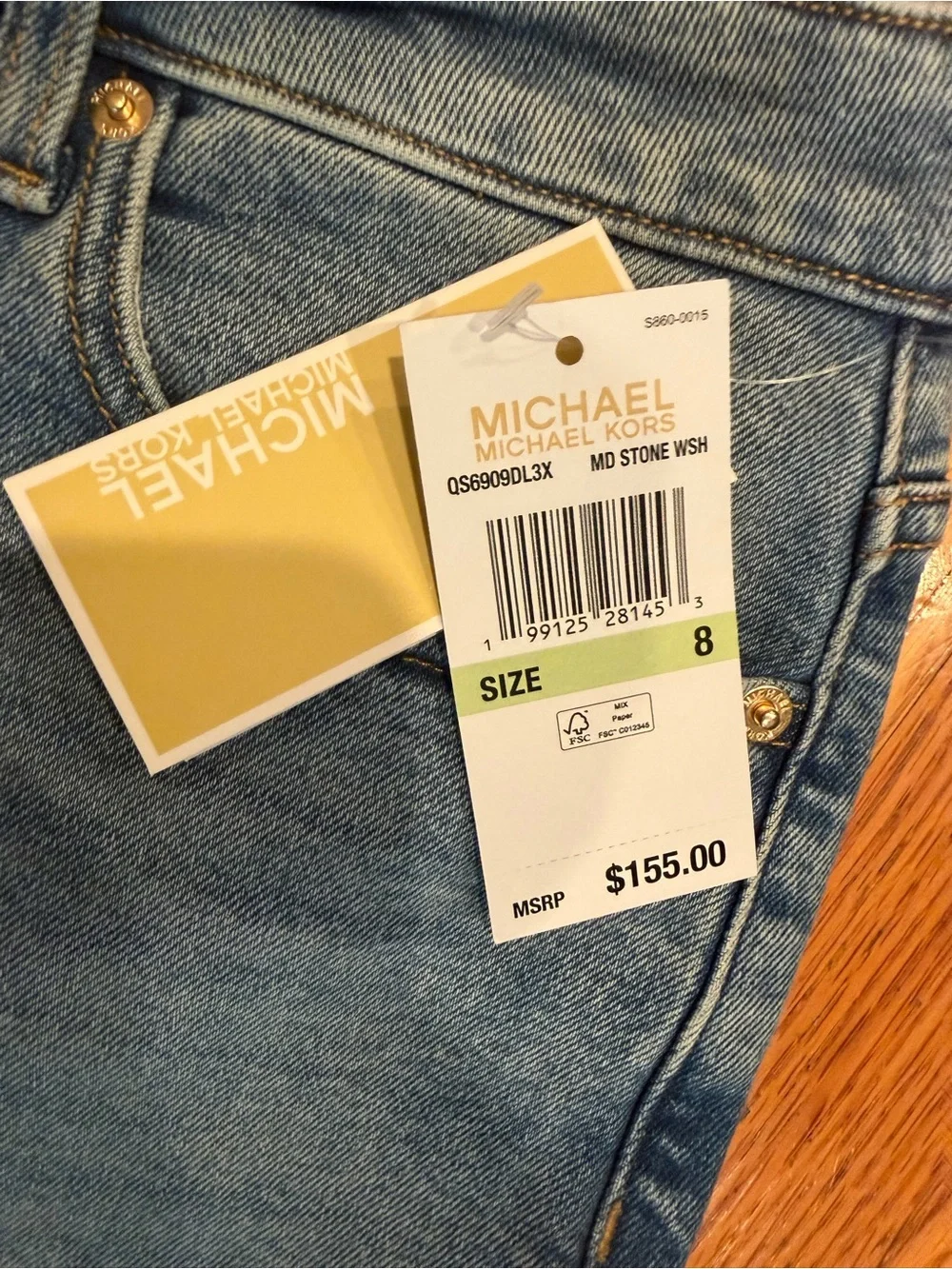 Michael Kora NWT Selma Crop Wide Leg Jeans - 8